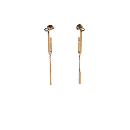 Hermes Chain D'Ancre 18k Rose Gold Earrings