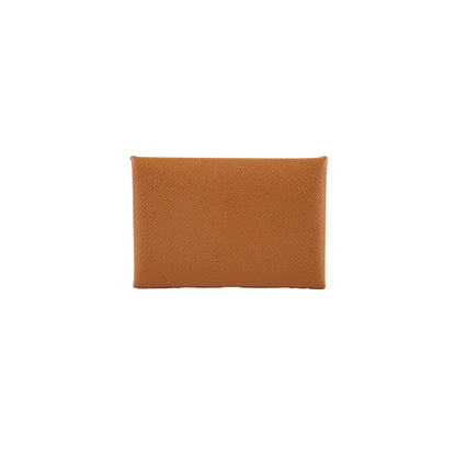 Hermes Calvi Gold Epsom Z Stamp