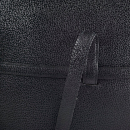 Hermes Black Document Holder Tote Bag