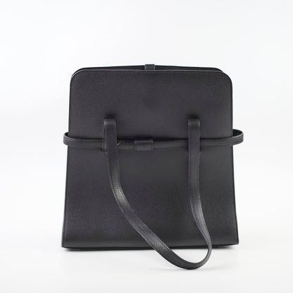 Hermes Black Document Holder Tote Bag