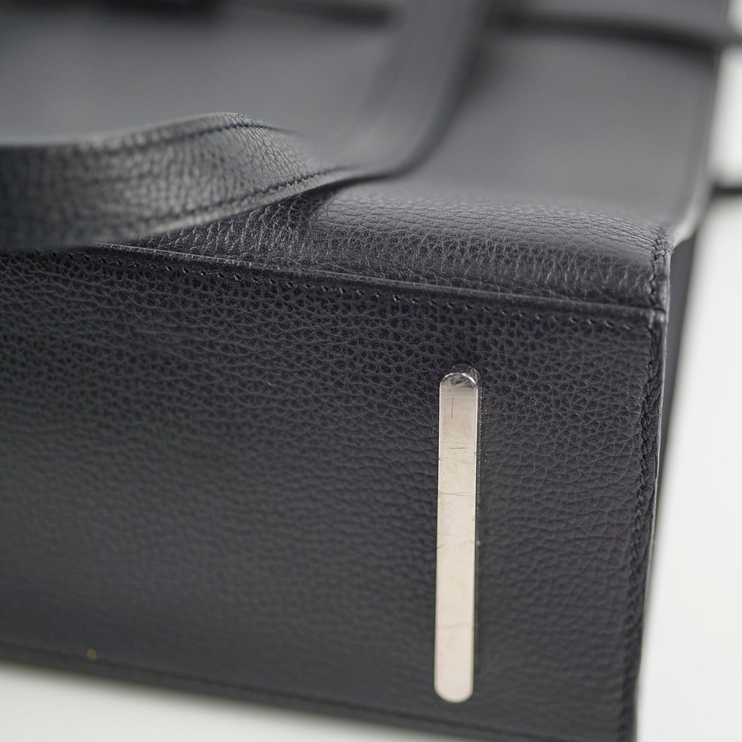 Hermes Black Document Holder Tote Bag