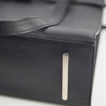 Hermes Black Document Holder Tote Bag