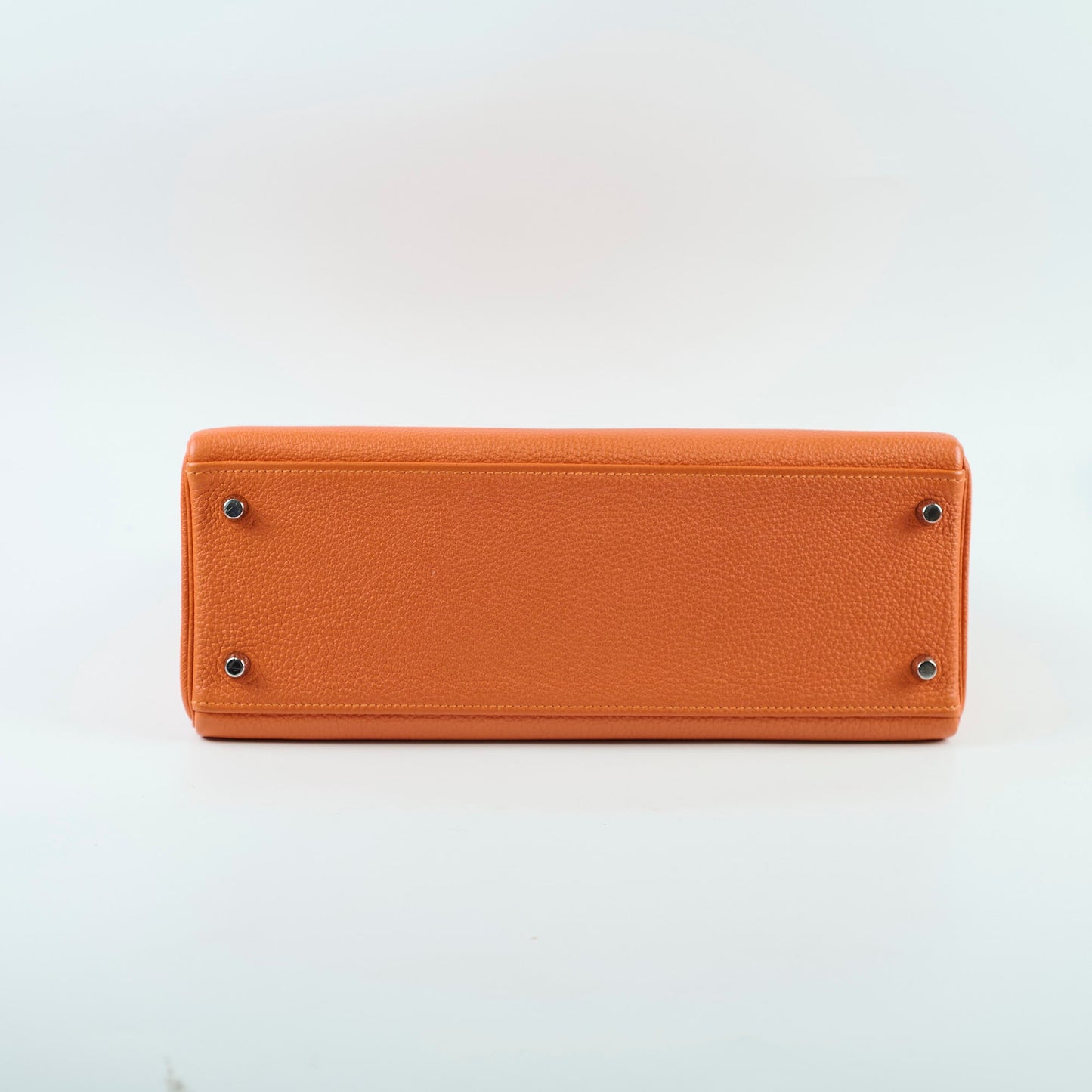 Hermes Kelly 32 Feu Togo N in Square Stamp Palladium Hardware
