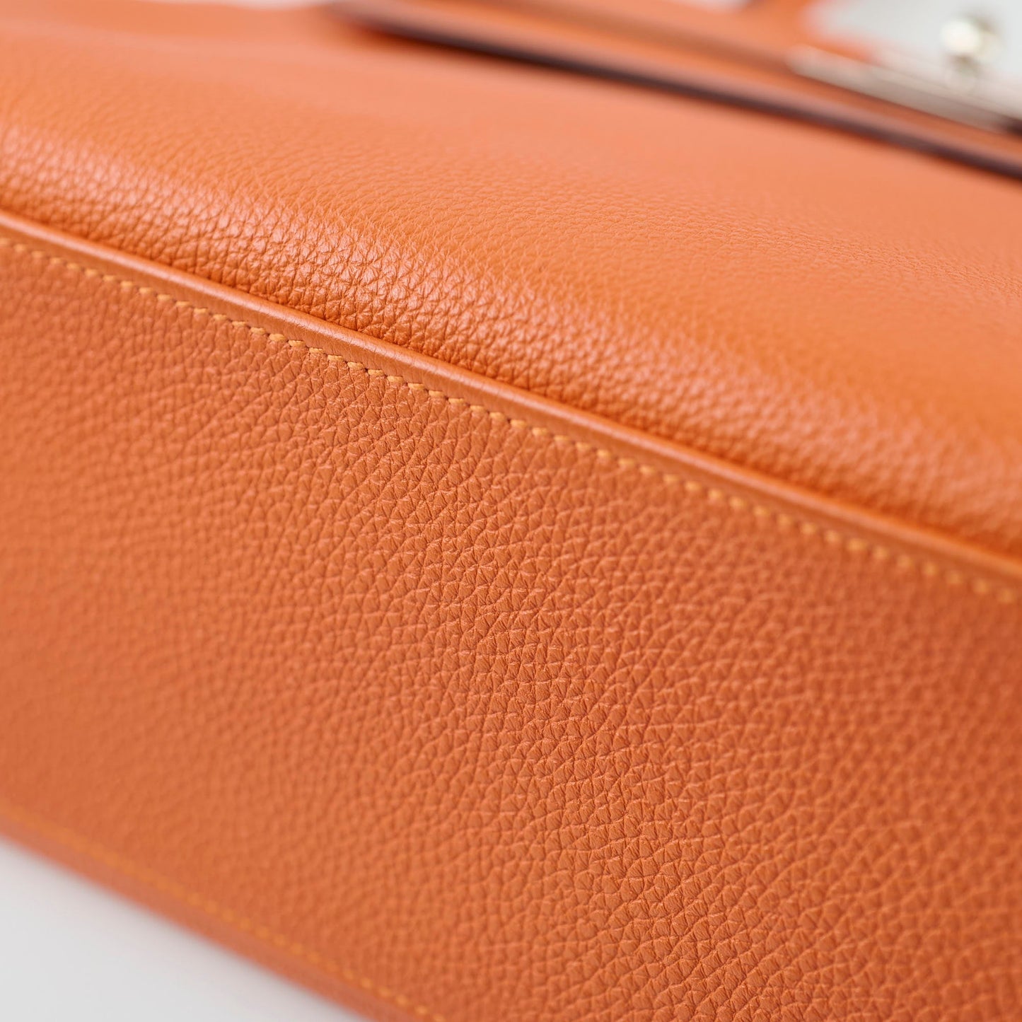 Hermes Kelly 32 Feu Togo N in Square Stamp Palladium Hardware