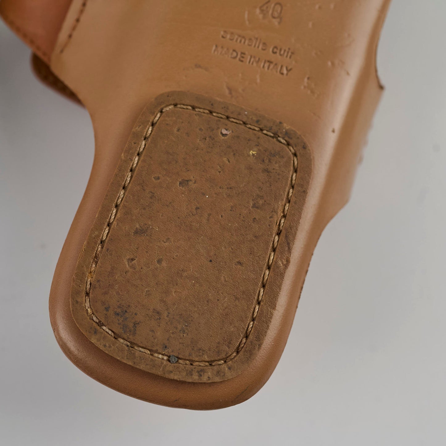Hermes Reveena Sandals Natural Size 40