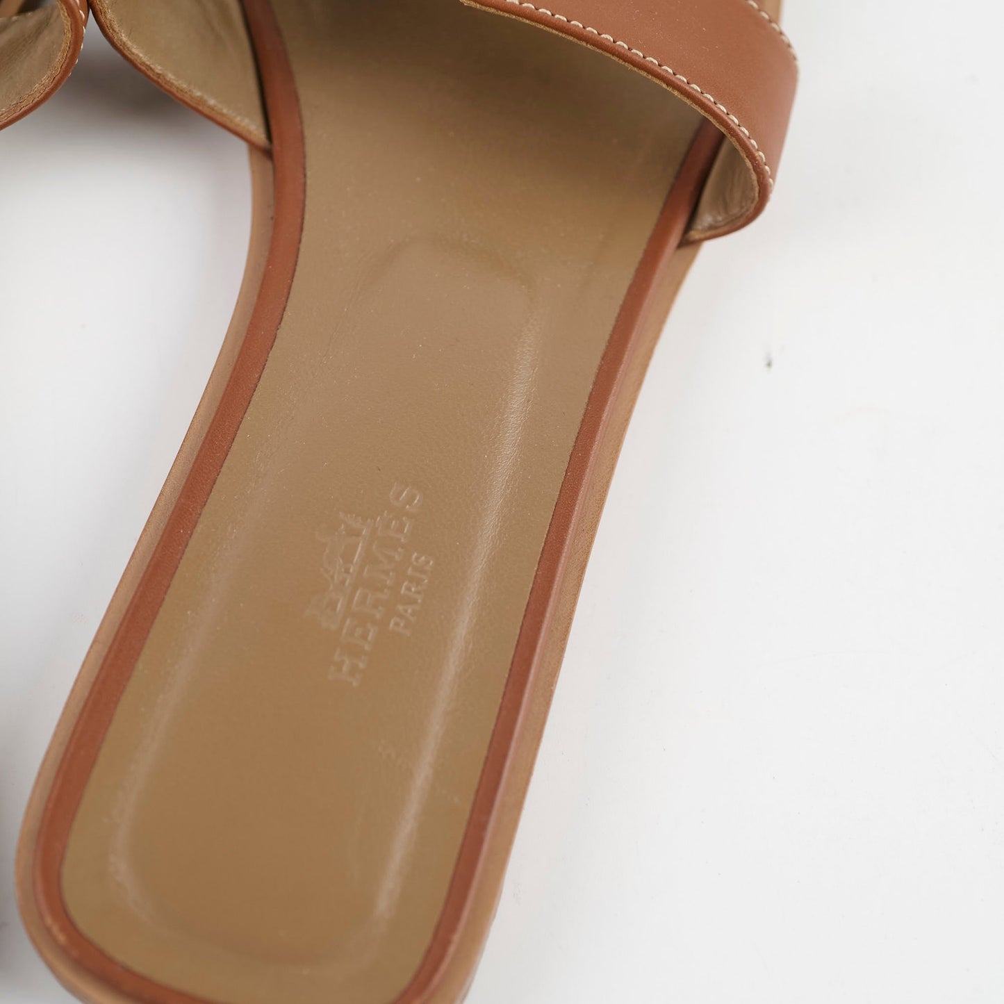 Hermes Oran Sandals Gold Size 40