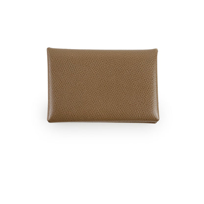 Hermes Calvi Cardholder Epsom Etoupe 2023