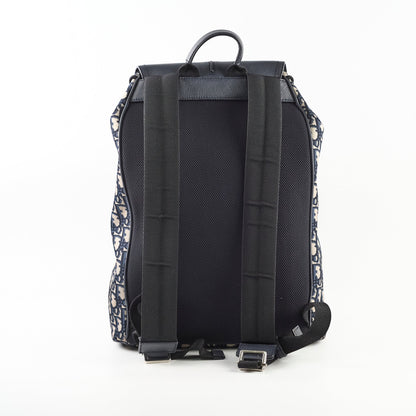 Christina Dior Men's Oblique Backpack Blue