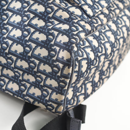 Christina Dior Men's Oblique Backpack Blue