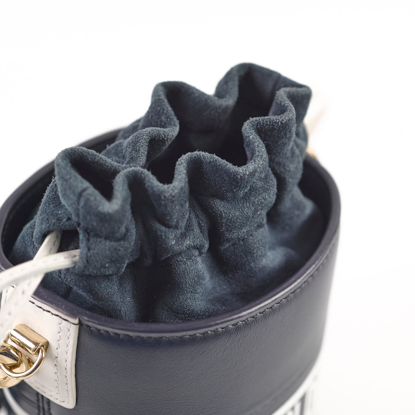 Christian Dior Micro Bucket Bag Navy/White