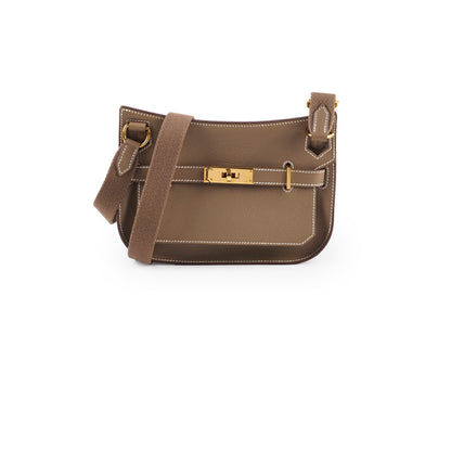 Hermes Mini  Jypsiere Etoupe GHW B Stamp