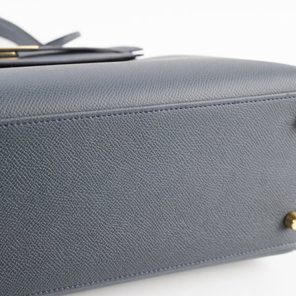 Hermes Kelly 28 Gris Misty Epsom Permabrass HW W Stamp