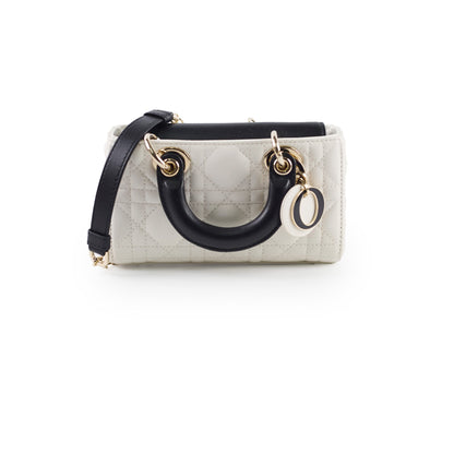 Dior Lady D-Joy Micro Two - ToneLatte and Black Cannage Bag 2025