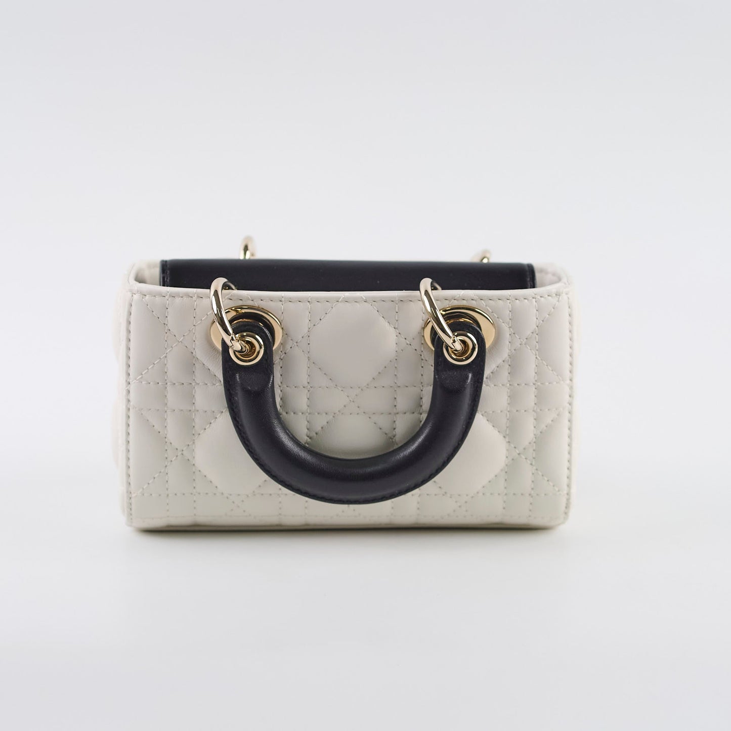 Dior Lady D-Joy Micro Two - ToneLatte and Black Cannage Bag 2025