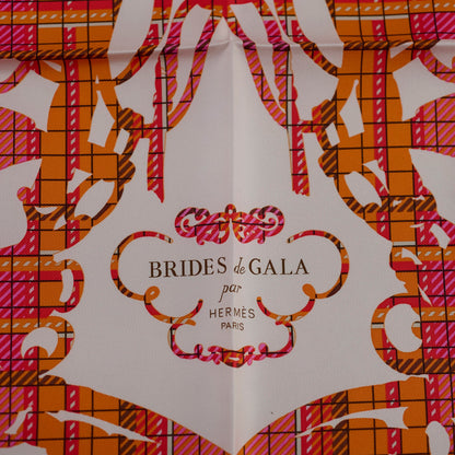 Hermes Scarf 42 x 42 Orange/Red
