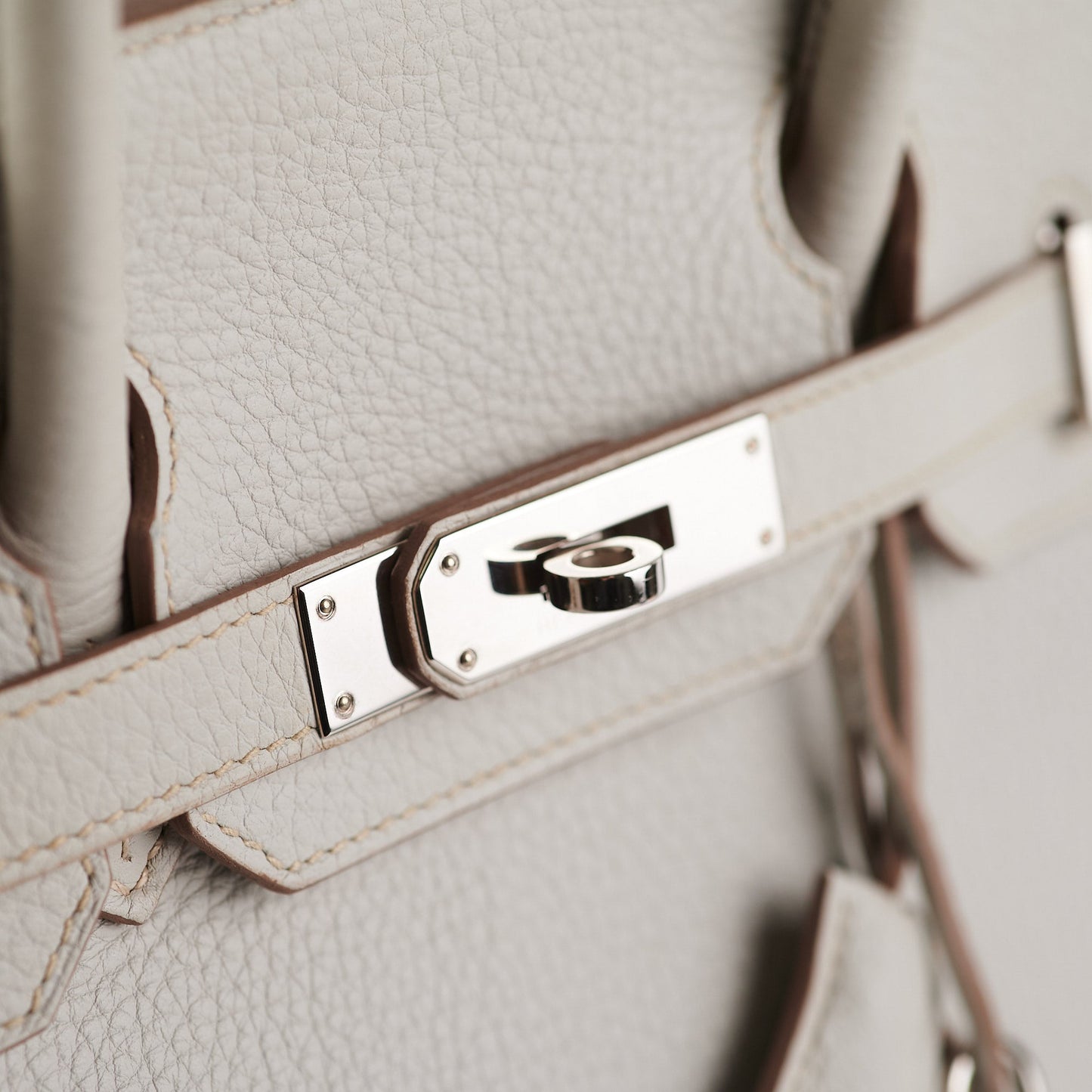 Hermes Birkin 30 Gris Perle Stamp P Square (2012)