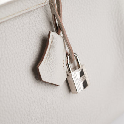 Hermes Birkin 30 Gris Perle Stamp P Square (2012)