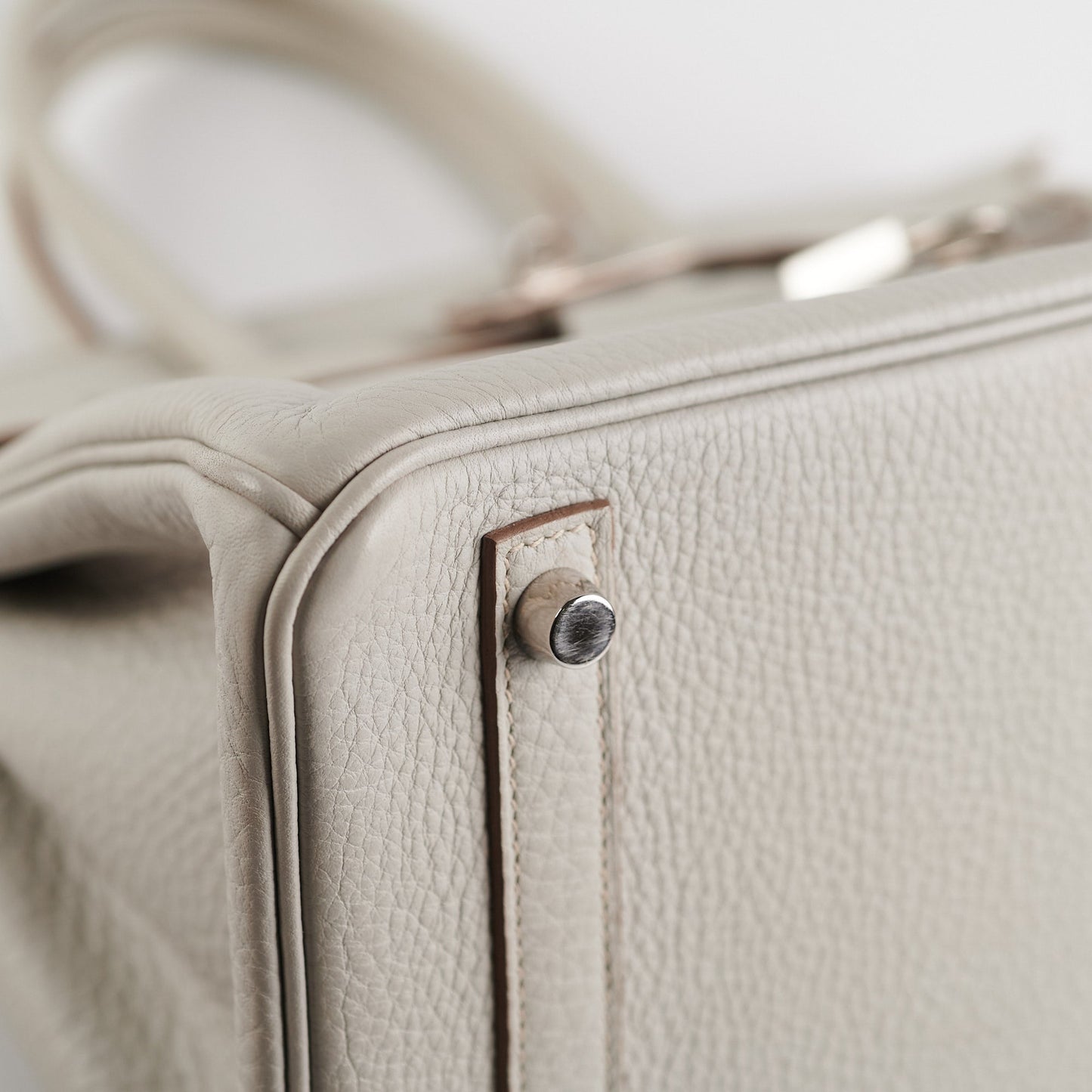 Hermes Birkin 30 Gris Perle Stamp P Square (2012)