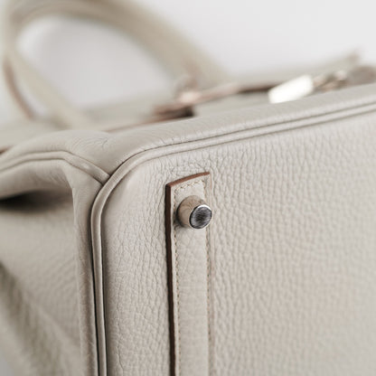 Hermes Birkin 30 Gris Perle Stamp P Square (2012)