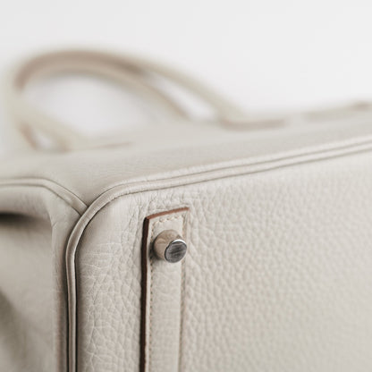 Hermes Birkin 30 Gris Perle Stamp P Square (2012)