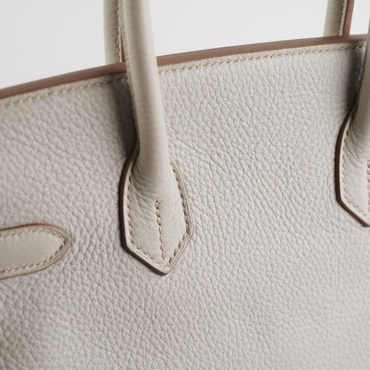 Hermes Birkin 30 Gris Perle Stamp P Square (2012)