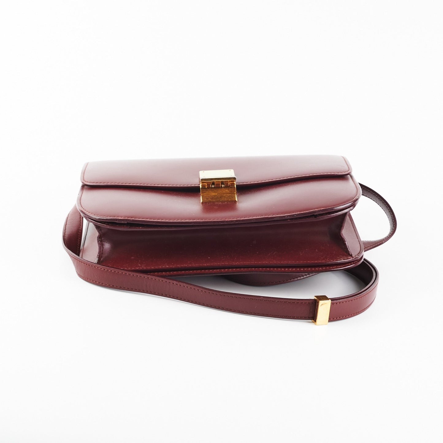 Luxury CELINE Box Medium Burgundy