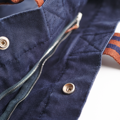 Hermes Canvas Tote Navy