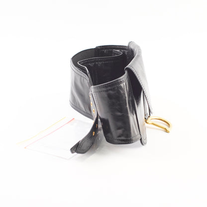 Dior Saddle Corset Belt Pouch Calfskin Black