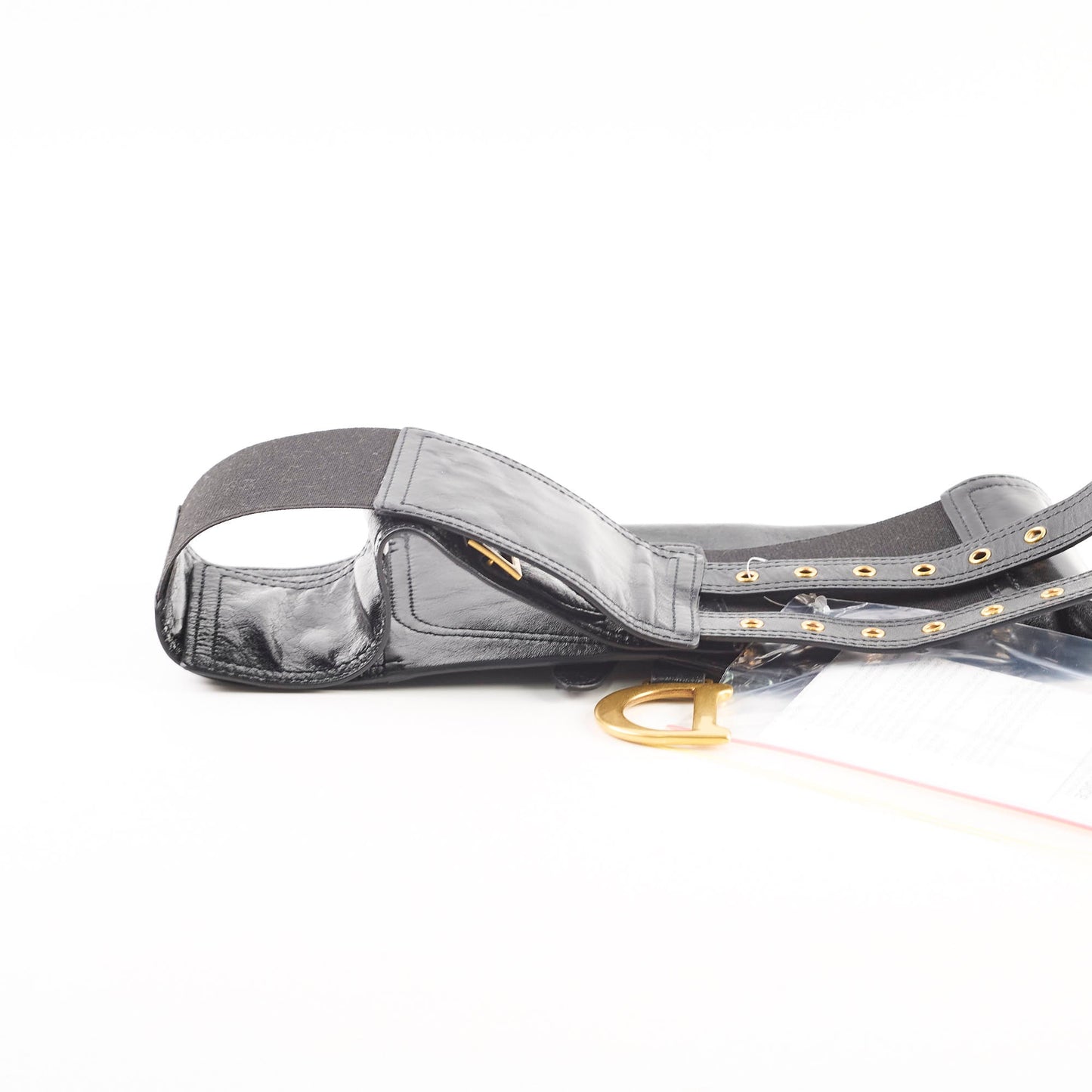 Dior Saddle Corset Belt Pouch Calfskin Black
