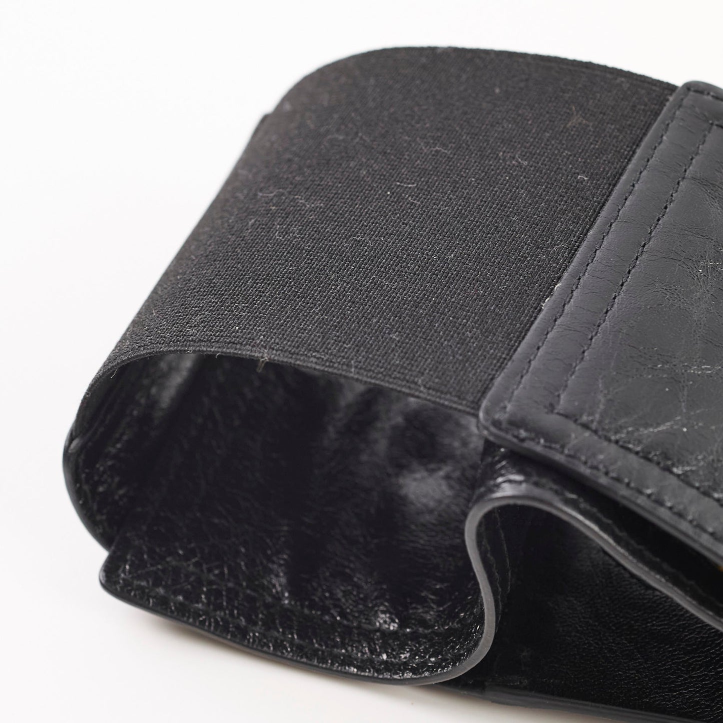 Dior Saddle Corset Belt Pouch Calfskin Black