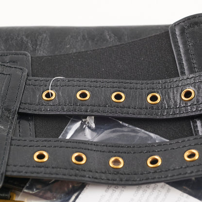 Dior Saddle Corset Belt Pouch Calfskin Black