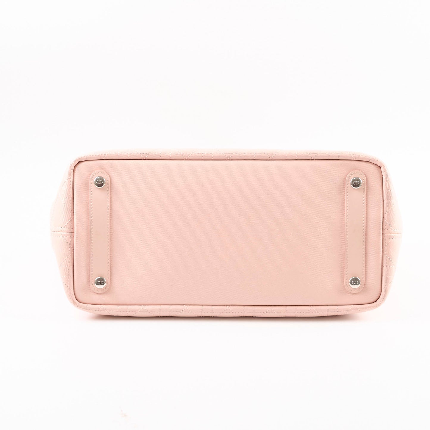 Christian Dior Coated Canvas Tote Light Pink