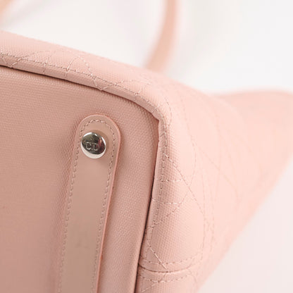 Christian Dior Coated Canvas Tote Light Pink