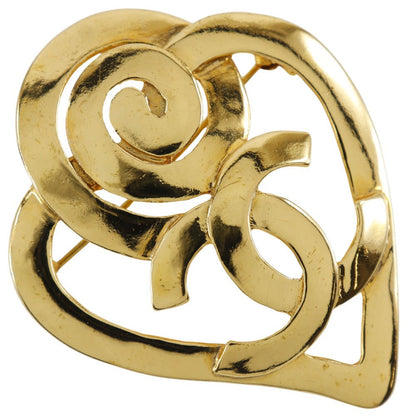 CHANEL Brooch Plated Gold gold Women