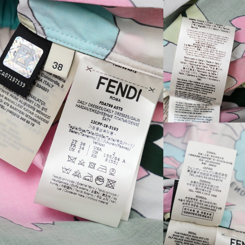 FENDI one piece FDA799 cotton multicolor Women 38