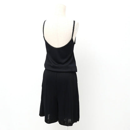 CHANEL overalls P37852K02520 knit black Women 38