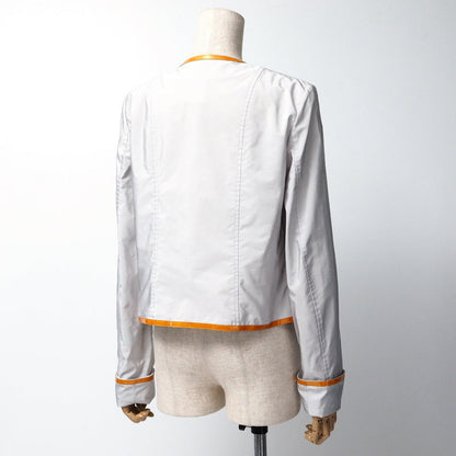 CHANEL No color jacket P15440V08307 Nylon Gray / orange Women 40