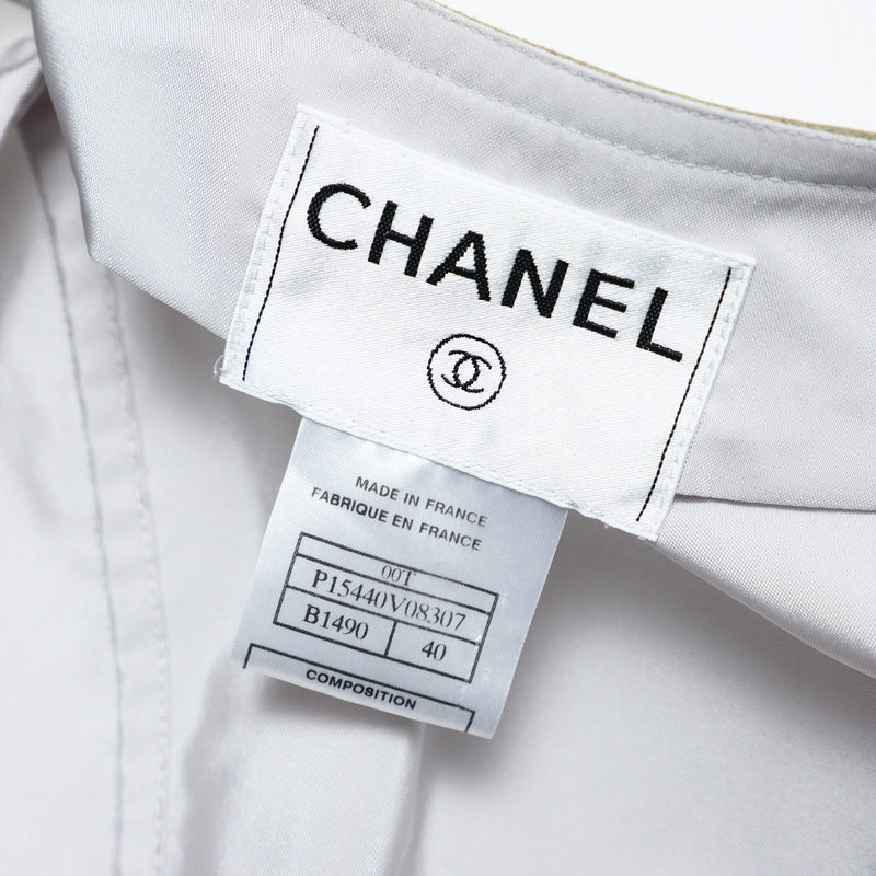 CHANEL No color jacket P15440V08307 Nylon Gray / orange Women 40