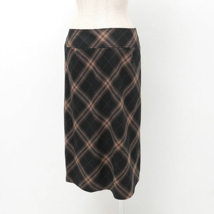 BURBERRY skirt FX763-053-55 wool Brown Women 44