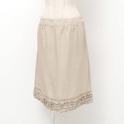 BURBERRY setup FEB66-473-40/FXB78-473-40 Hemp linen beige Women 44