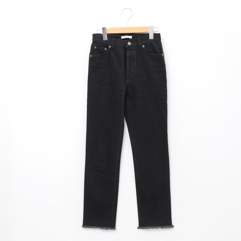 CELINE Denim pants 2 1U06/523B Cotton denim black Women 34