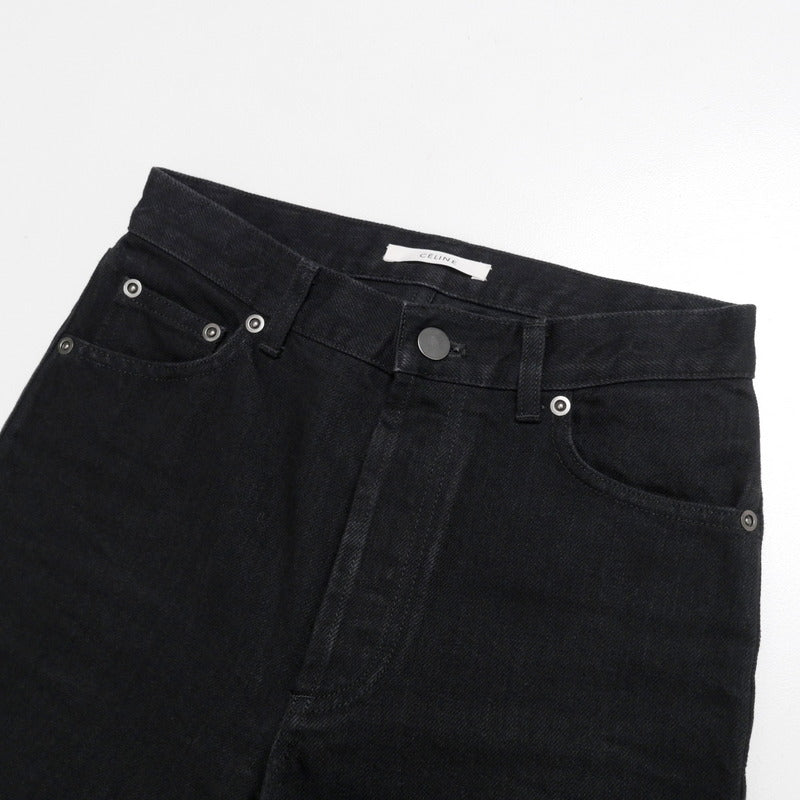 CELINE Denim pants 2 1U06/523B Cotton denim black Women 34
