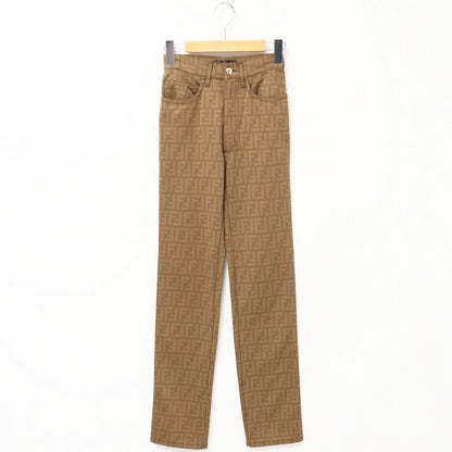 FENDI Pants 01.540060 Nylon Brown Women I41/D35/INCH27