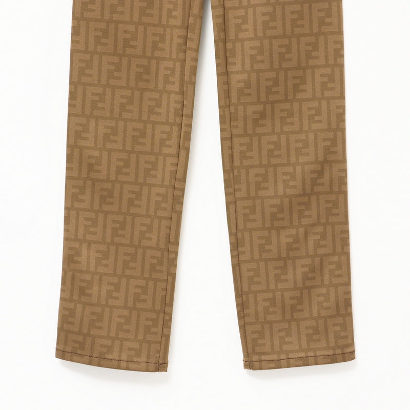 FENDI Pants 01.540060 Nylon Brown Women I41/D35/INCH27
