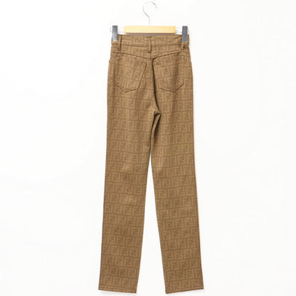 FENDI Pants 01.540060 Nylon Brown Women I41/D35/INCH27