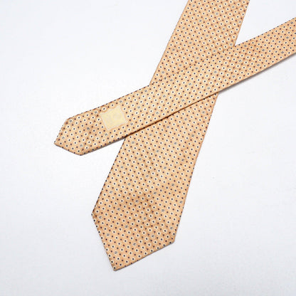 CHANEL tie 100% silk Yellow / orange mens
