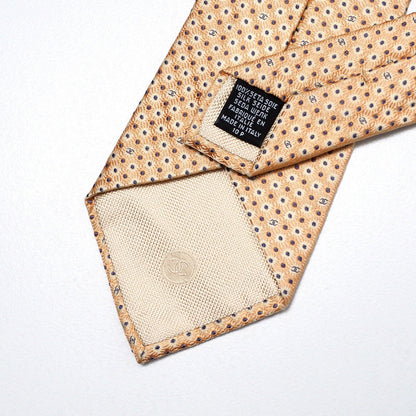 CHANEL tie 100% silk Yellow / orange mens