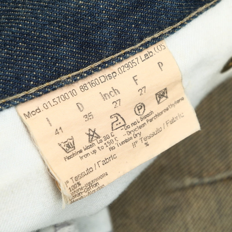 FENDI Denim pants 01.570010 cotton Indigo blue 27 inch
