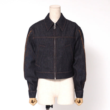 FENDI Denim Jacket FLF822 denim Navy Women 36