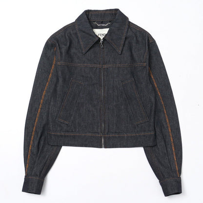 FENDI Denim Jacket FLF822 denim Navy Women 36